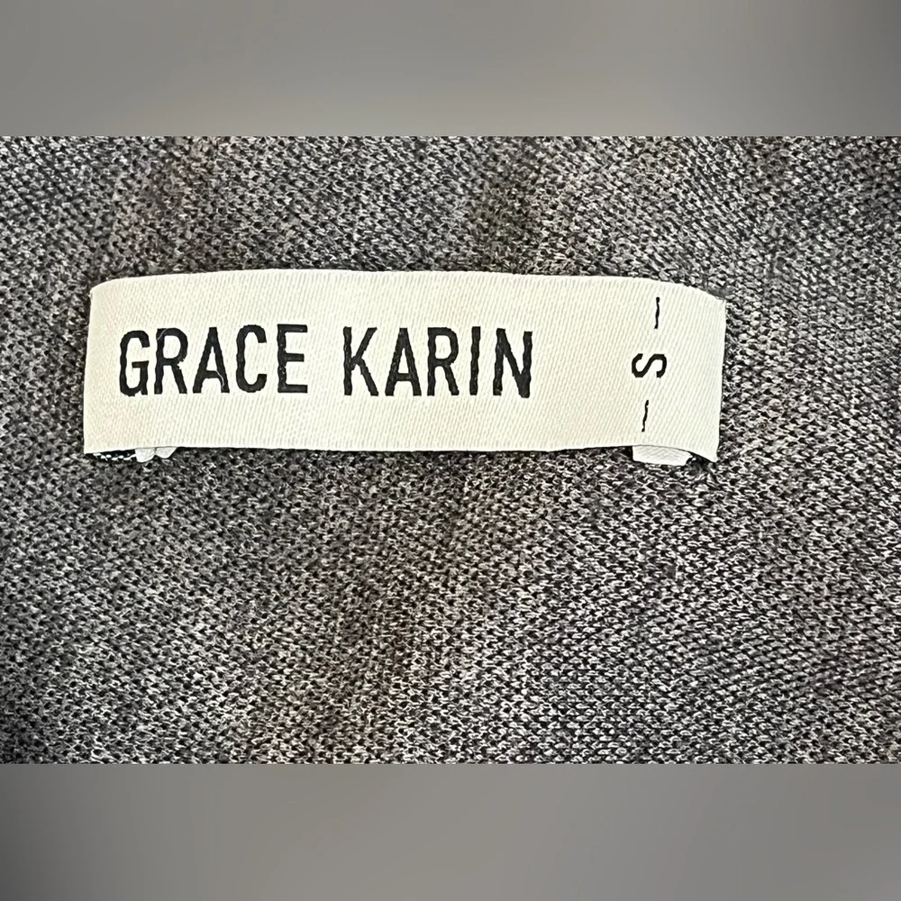 Grace Karin Gray Old Money Double Breasted Button Wiggle Pencil Dress Size S - Picture 4 of 16